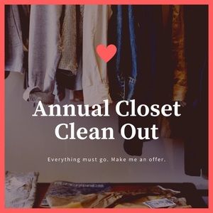 CLOSET CLEAN-OUT! (Don’t buy this; See my closet)